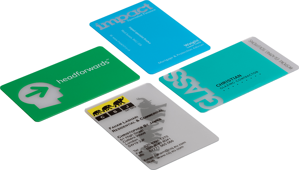 Transparent / Frosted Cards