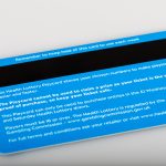 Plastic card with Magnetic strip