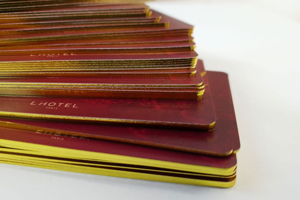 Foil Edged Plastic Cards